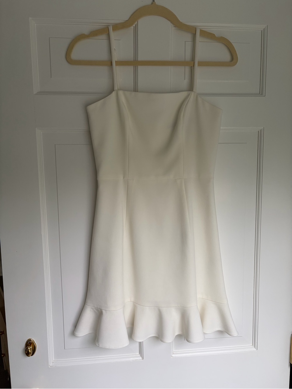 French Connection Spaghetti Strap Ruffle Hem Dress